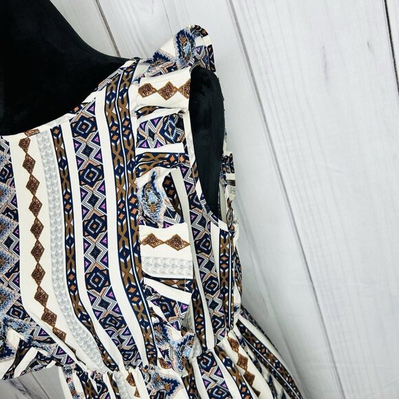 Shein Geometric Print Maxi Dress Women’s Multicolor Casual Dress New Sz M - Picture 6 of 13